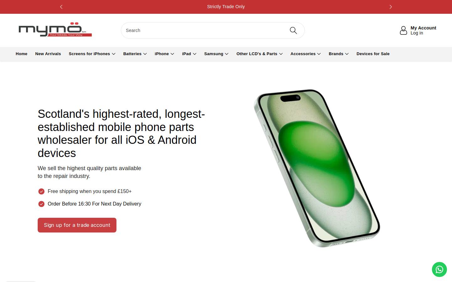 mymoaccessories.com homepage screenshot