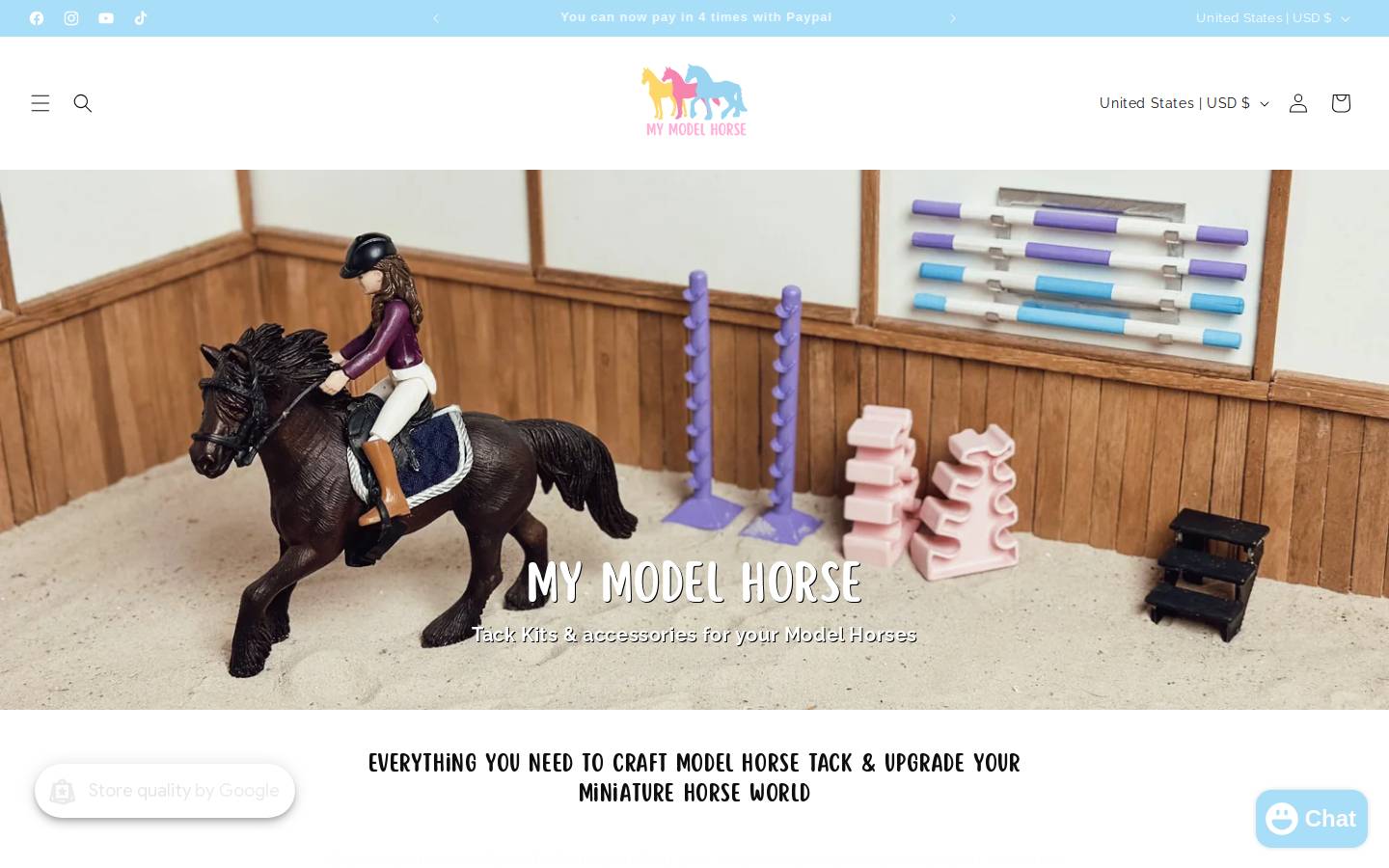 Mymodelhorse homepage screenshot