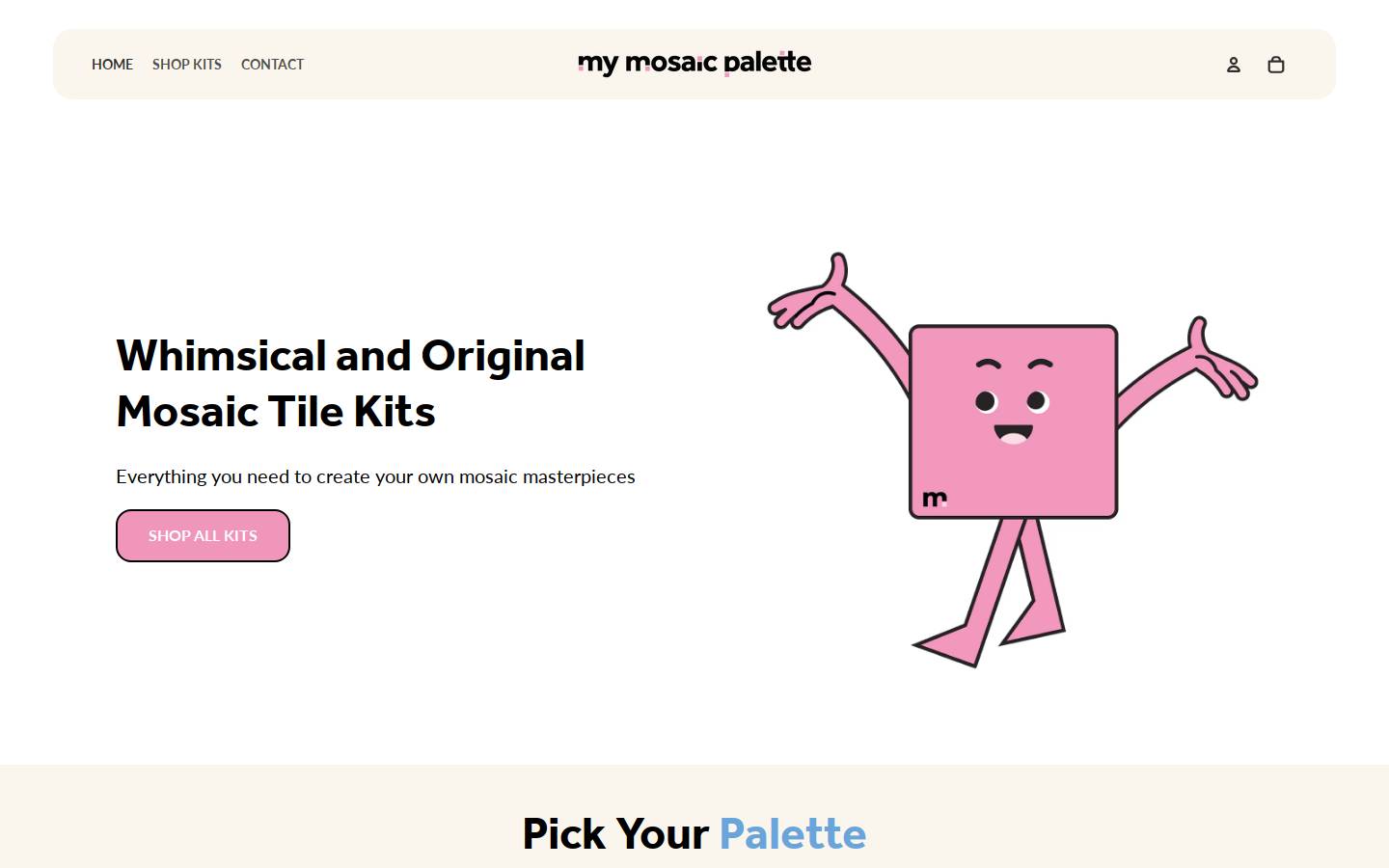 mymosaicpalette.com homepage screenshot