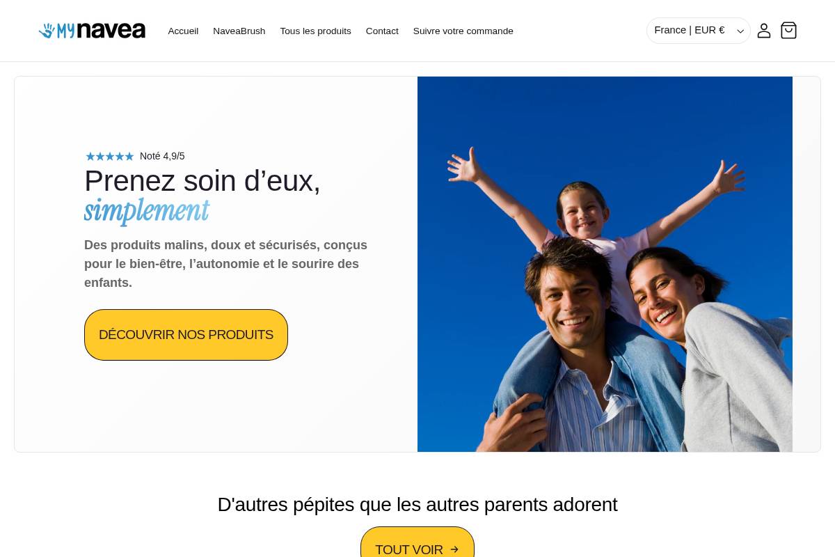 mynavea.com homepage screenshot