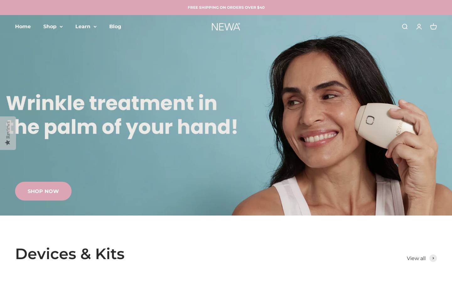 mynewa.com homepage screenshot