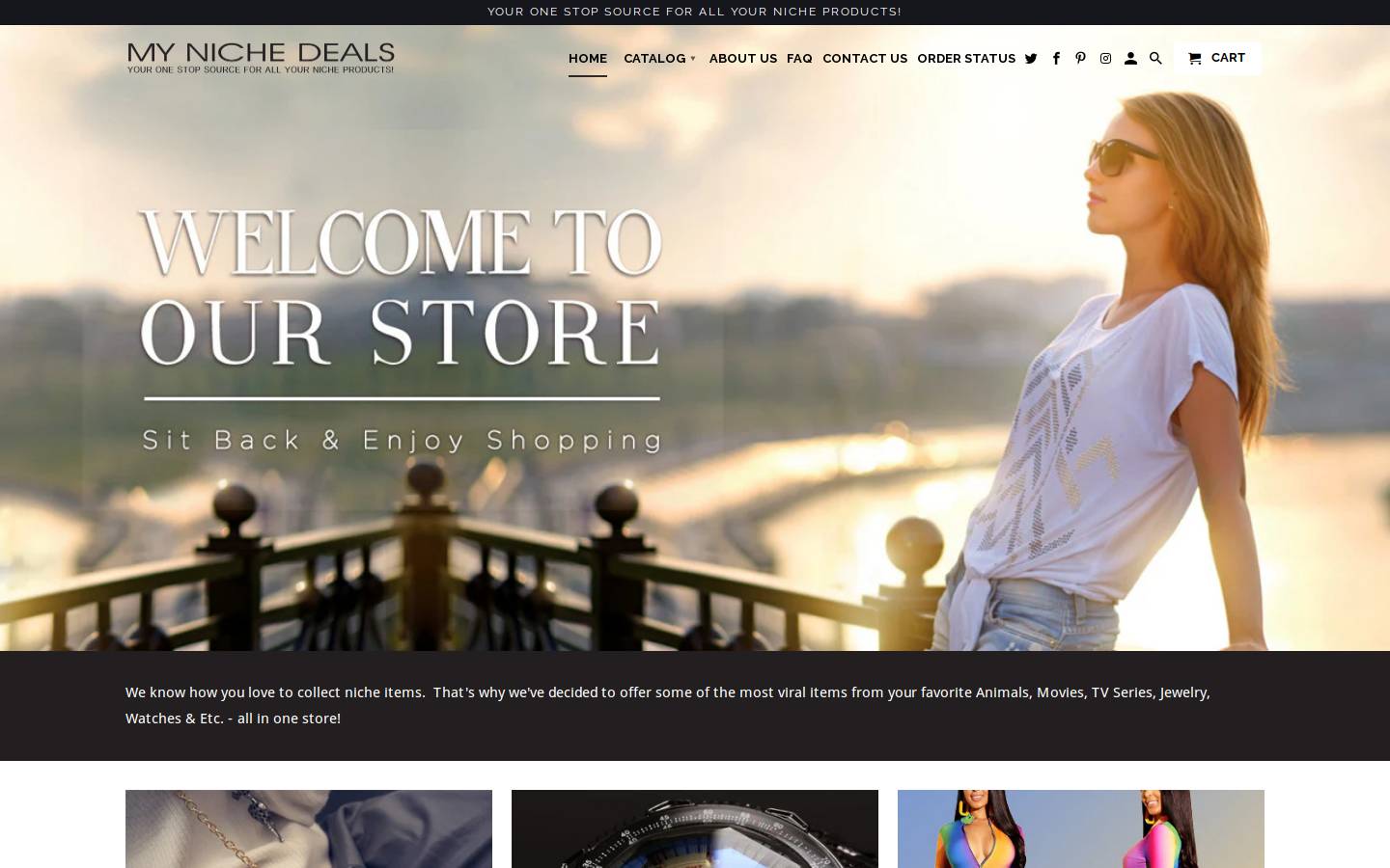 mynichedeals.com homepage screenshot