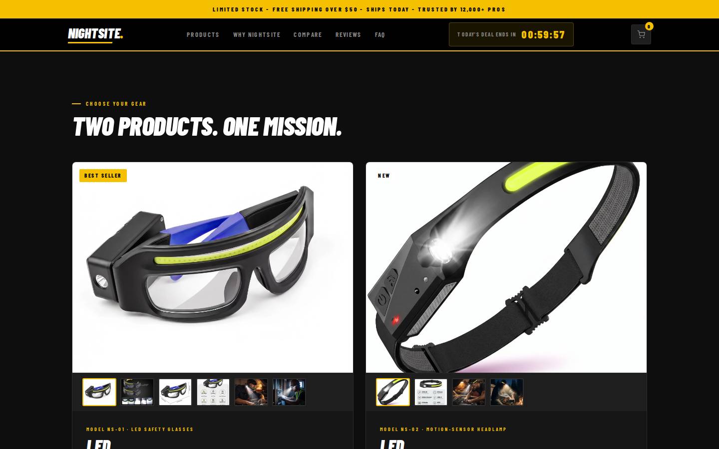 mynight.site homepage screenshot