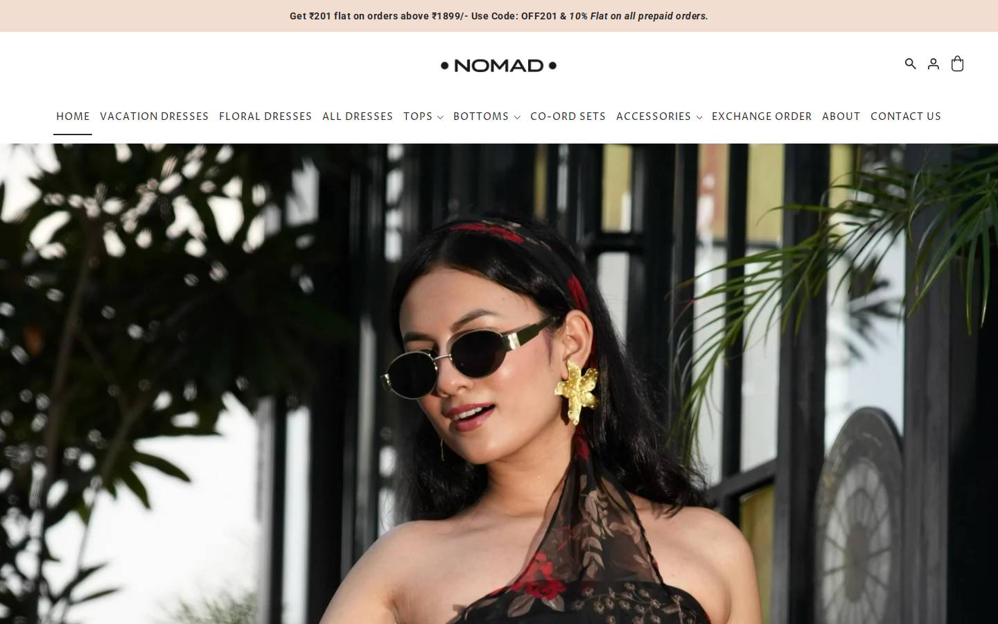 mynomad.in homepage screenshot