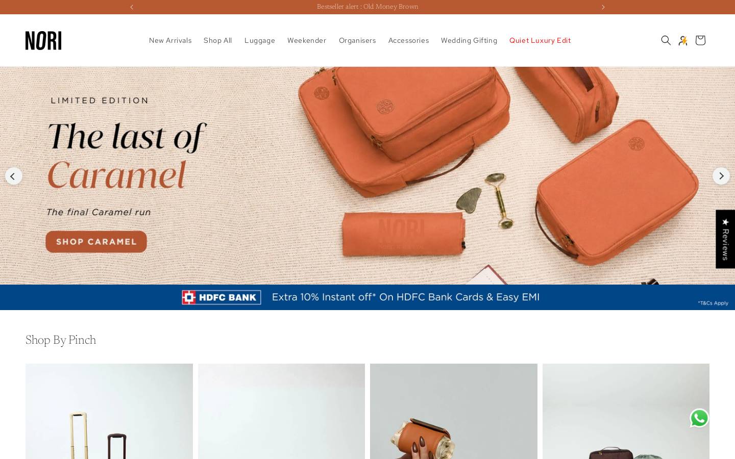 mynori.com homepage screenshot