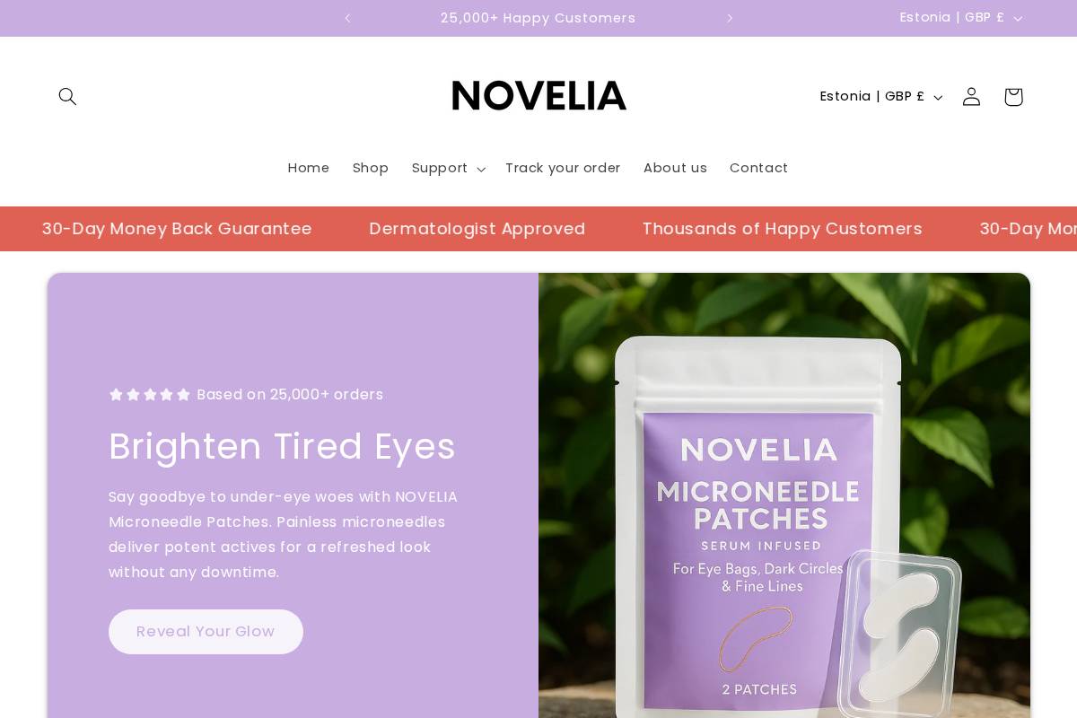Mynovelia homepage screenshot