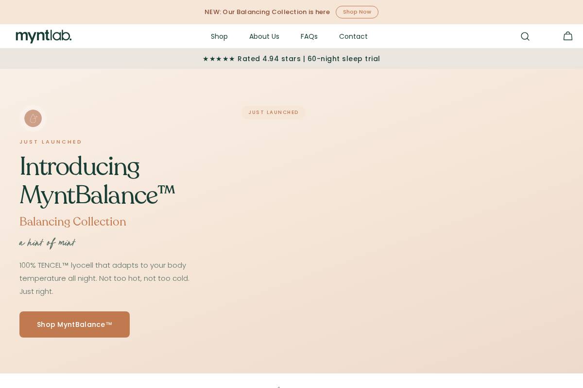 Myntlab homepage screenshot