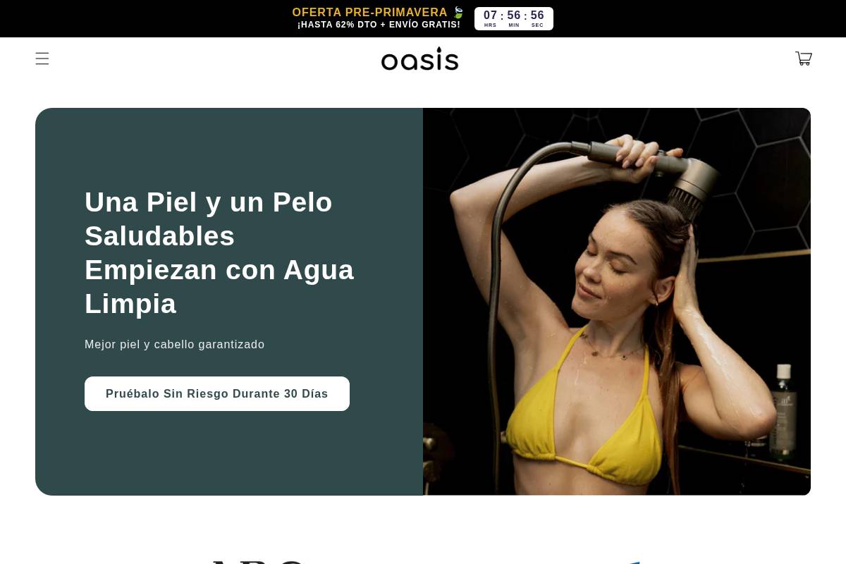 myoasishair.com homepage screenshot