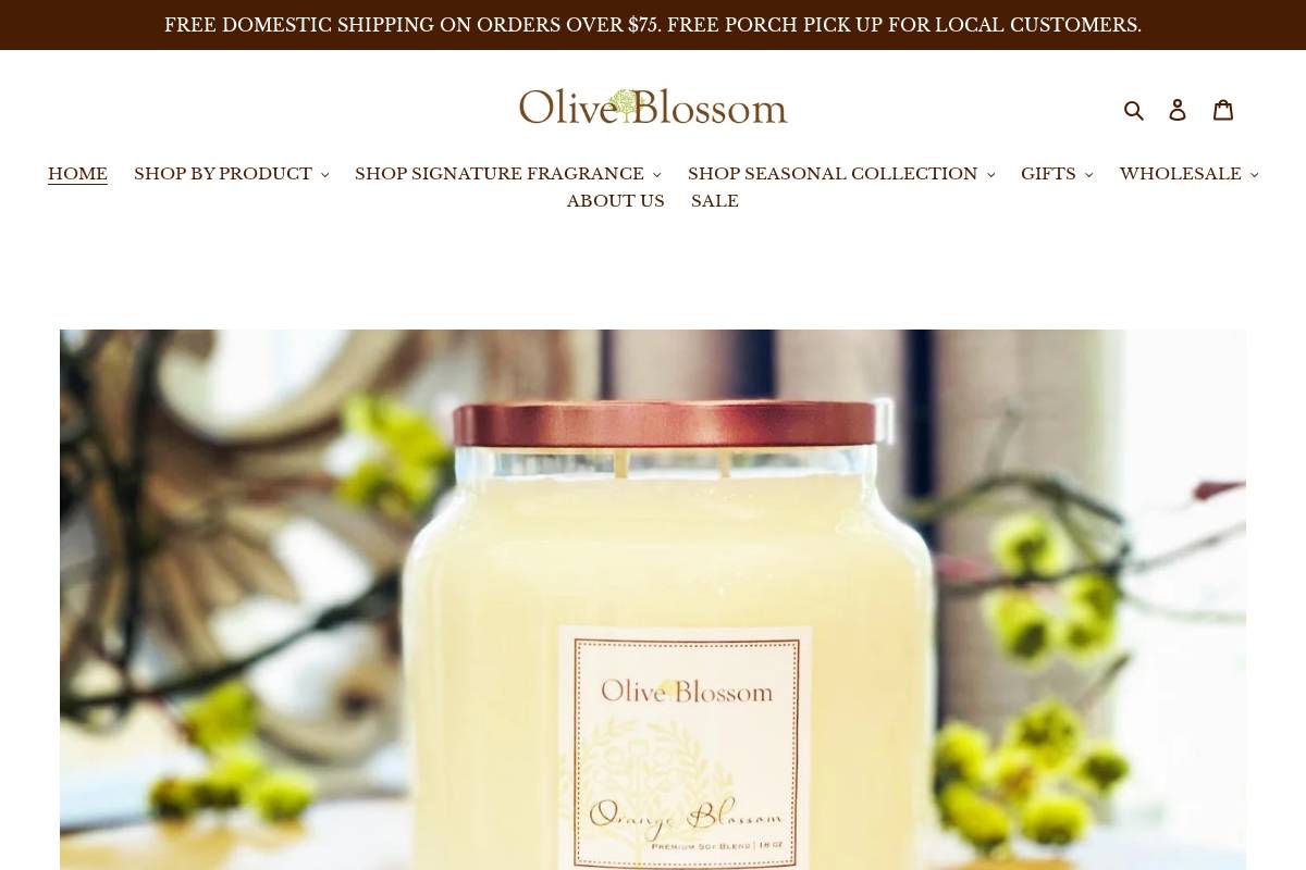 myoliveblossom.com homepage screenshot