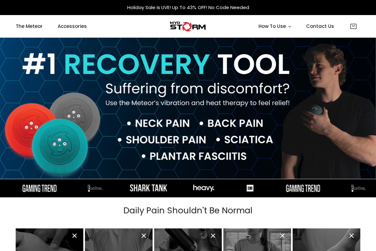 myostorm.com homepage screenshot