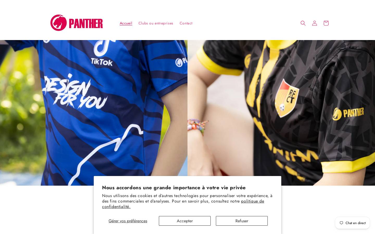 mypanthershop.com homepage screenshot