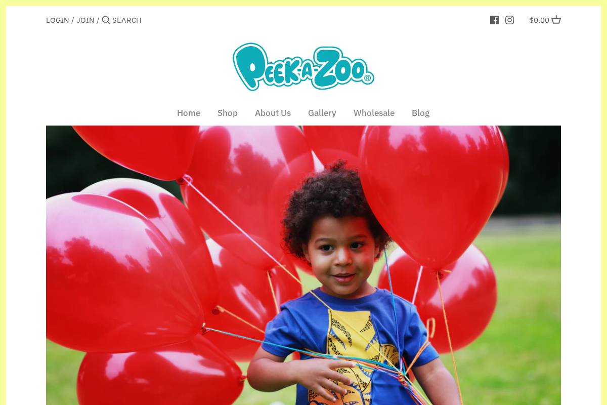 mypeekazoo.com homepage screenshot
