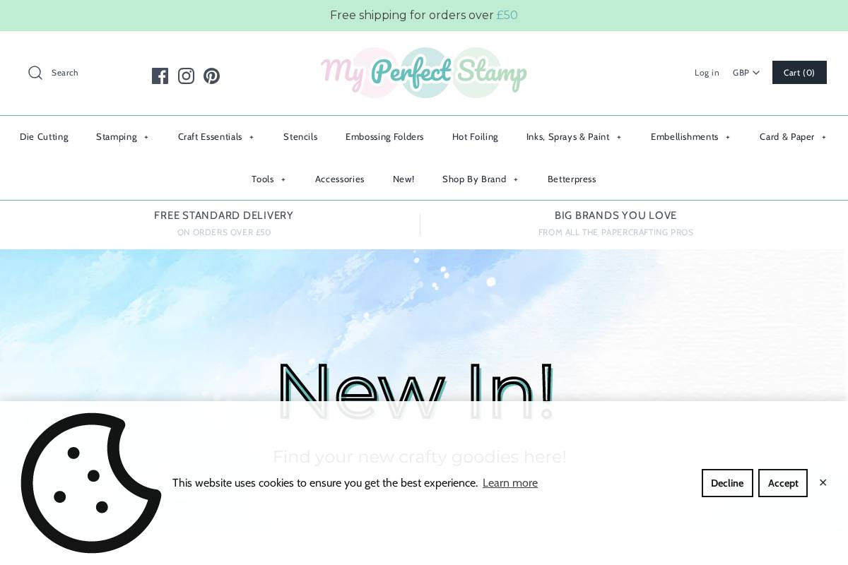 myperfectstamp.com homepage screenshot