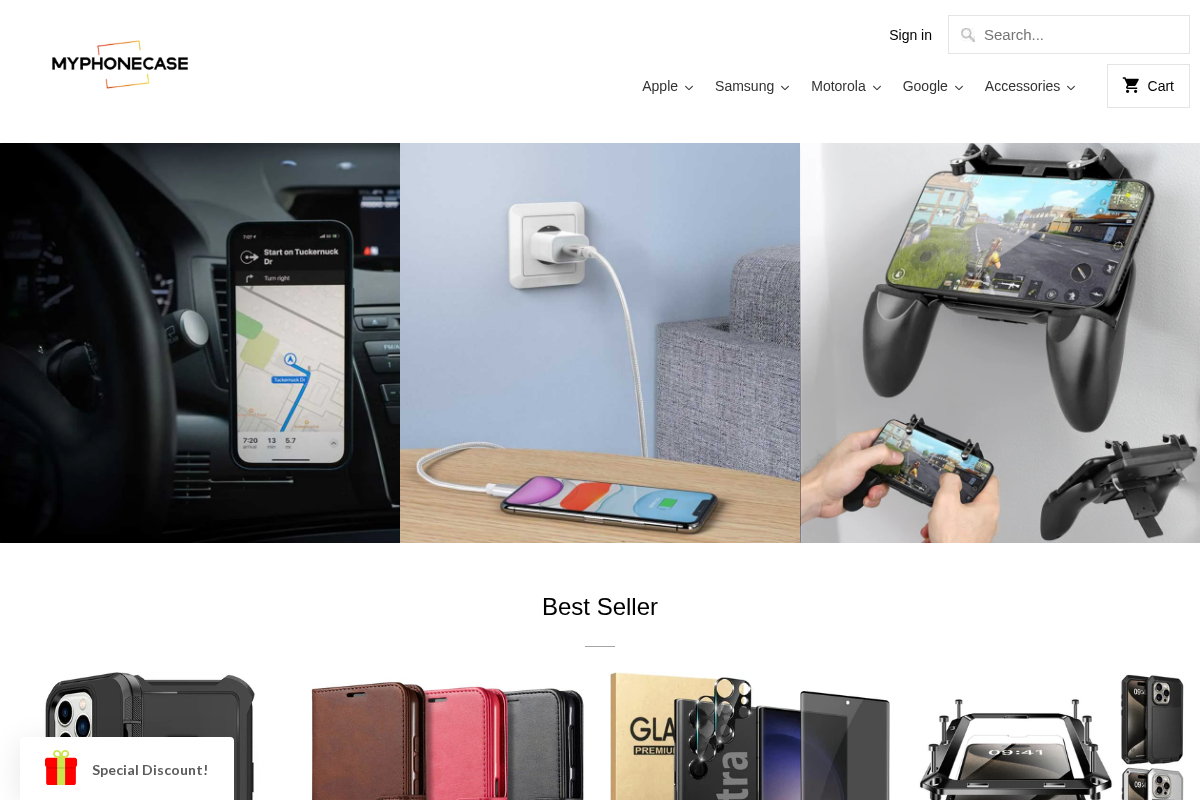 MyPhoneCase.com homepage screenshot