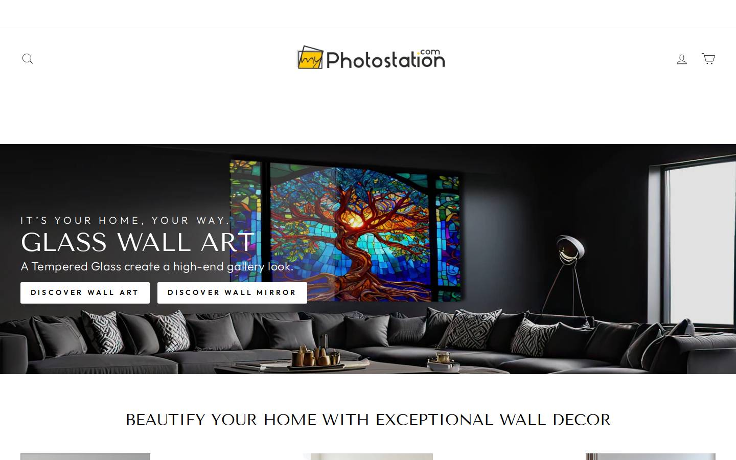 MyPhotostation homepage screenshot