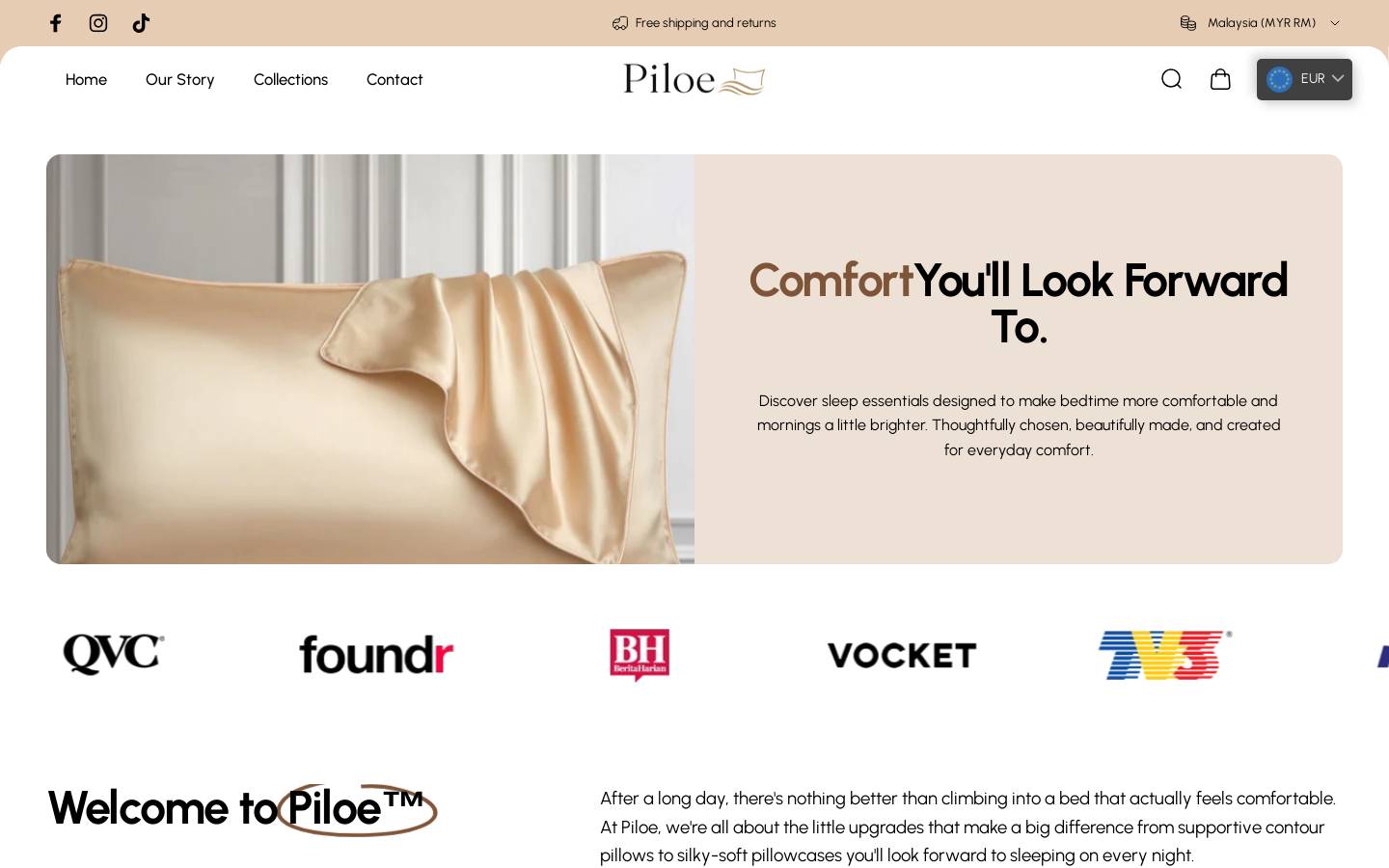 mypiloe.com homepage screenshot