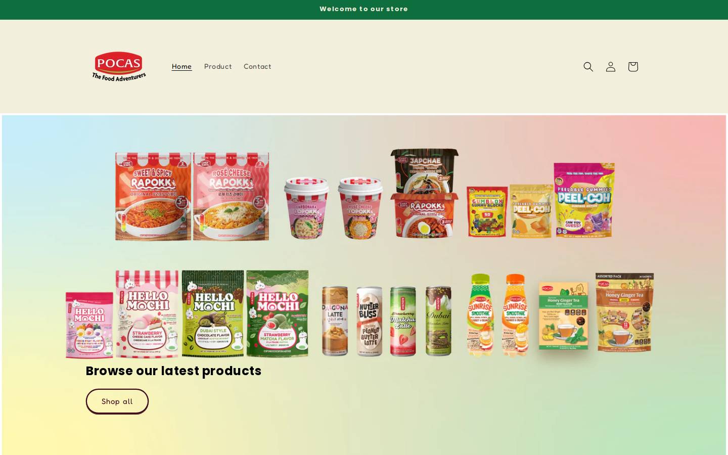 mypocas.com homepage screenshot