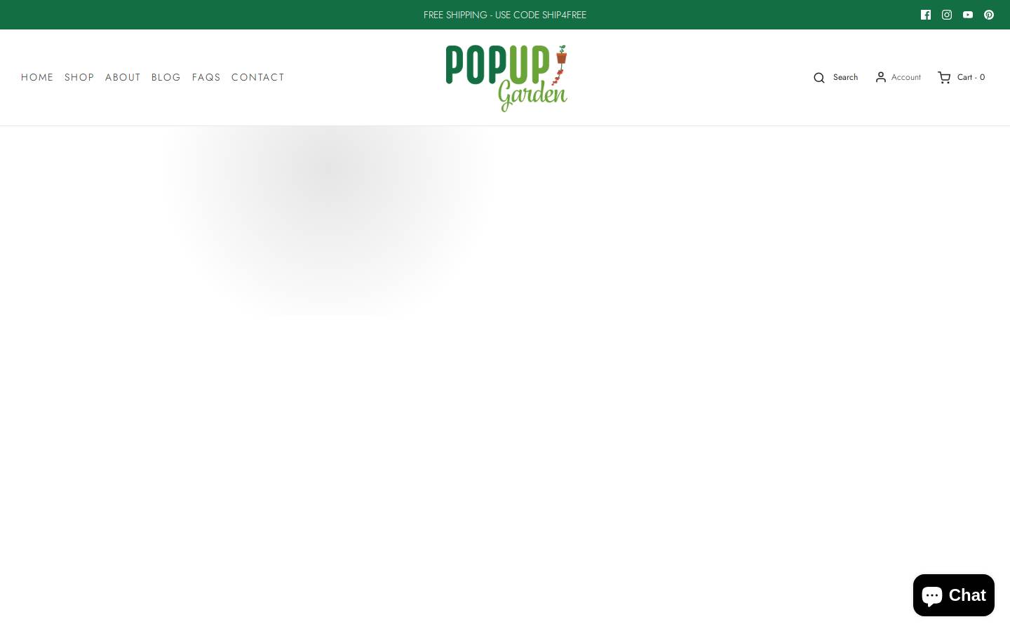 mypopupgarden.com homepage screenshot
