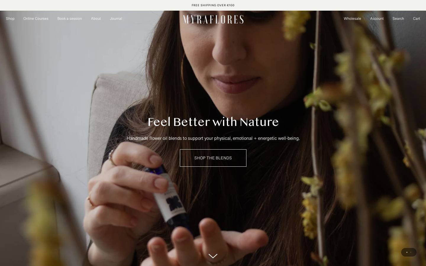 myraflores.com homepage screenshot