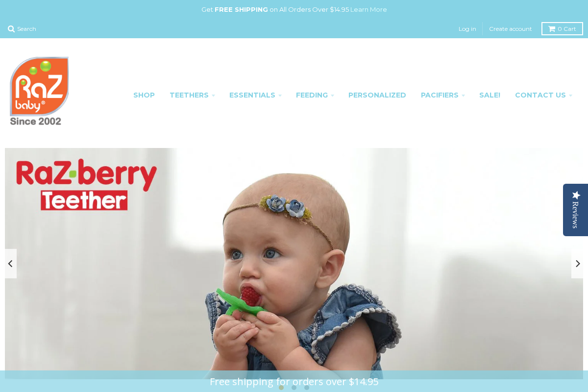 myrazbaby.com homepage screenshot