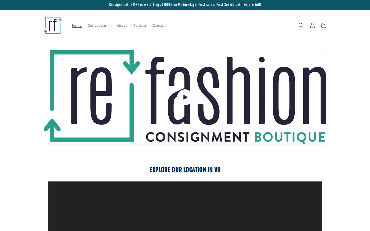 myrefashion.com homepage screenshot