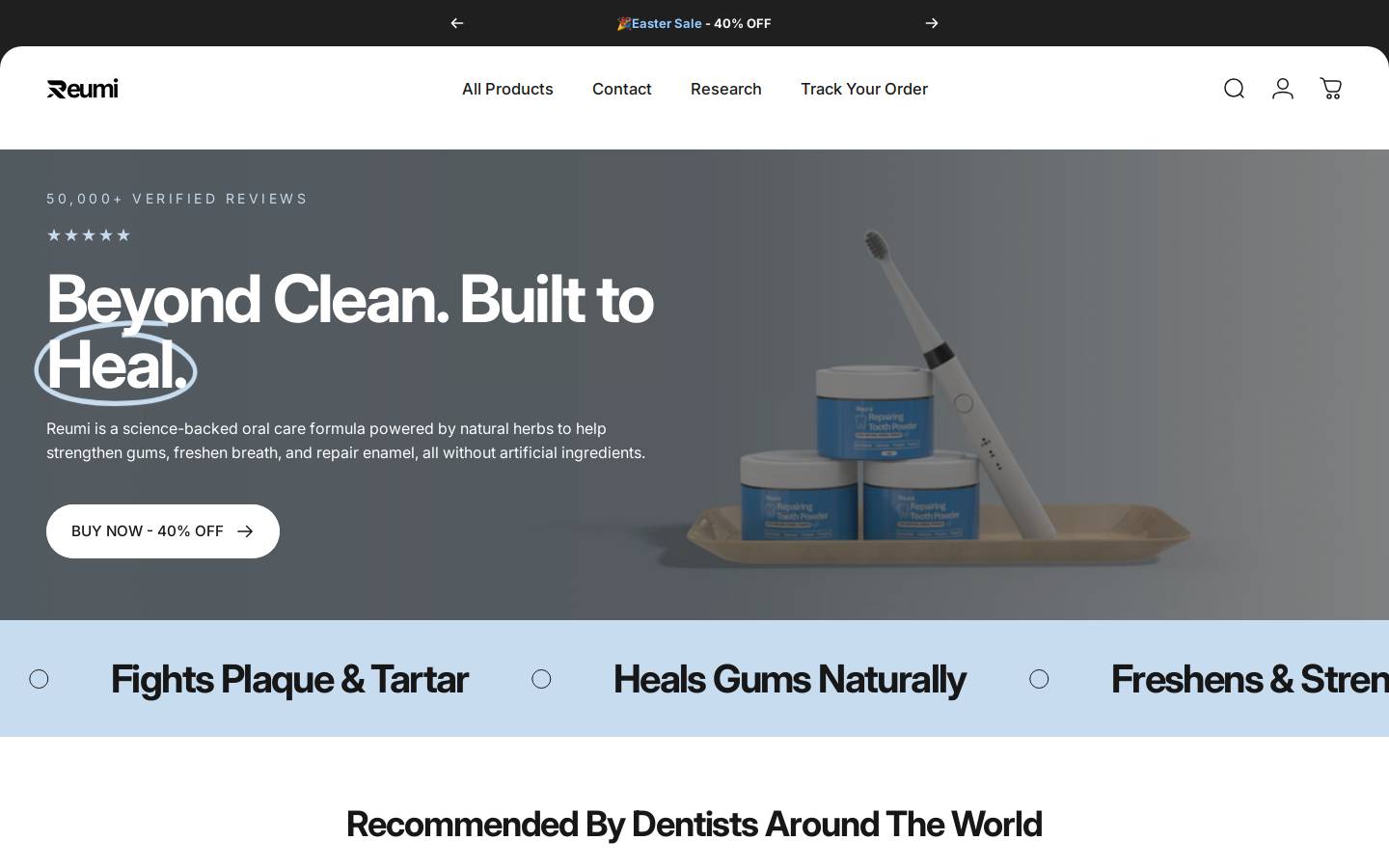 Myreumi homepage screenshot