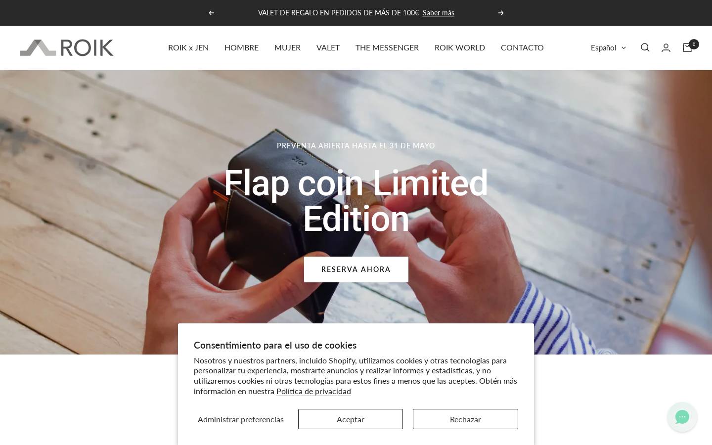 ROIK homepage screenshot