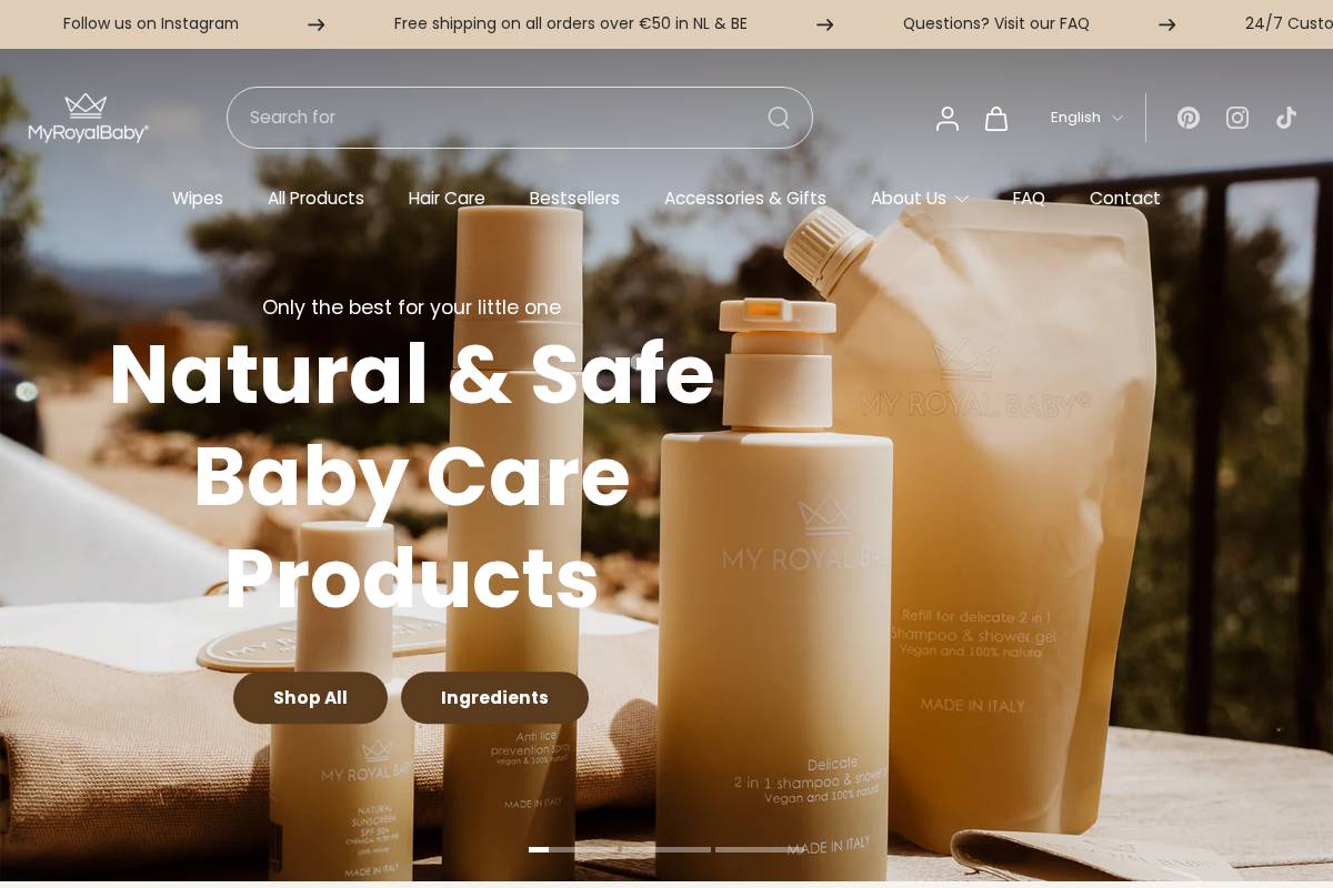 myroyalbaby.eu homepage screenshot