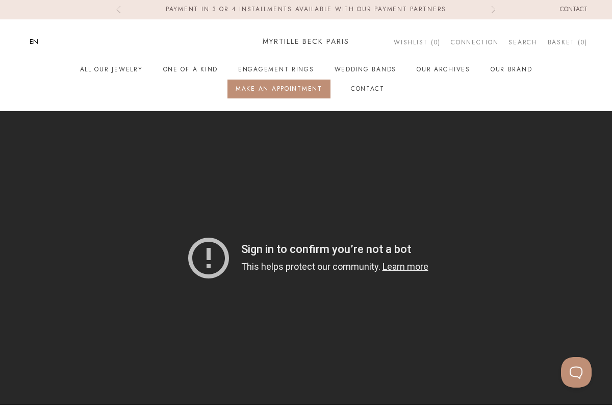 Myrtille Beck Paris homepage screenshot