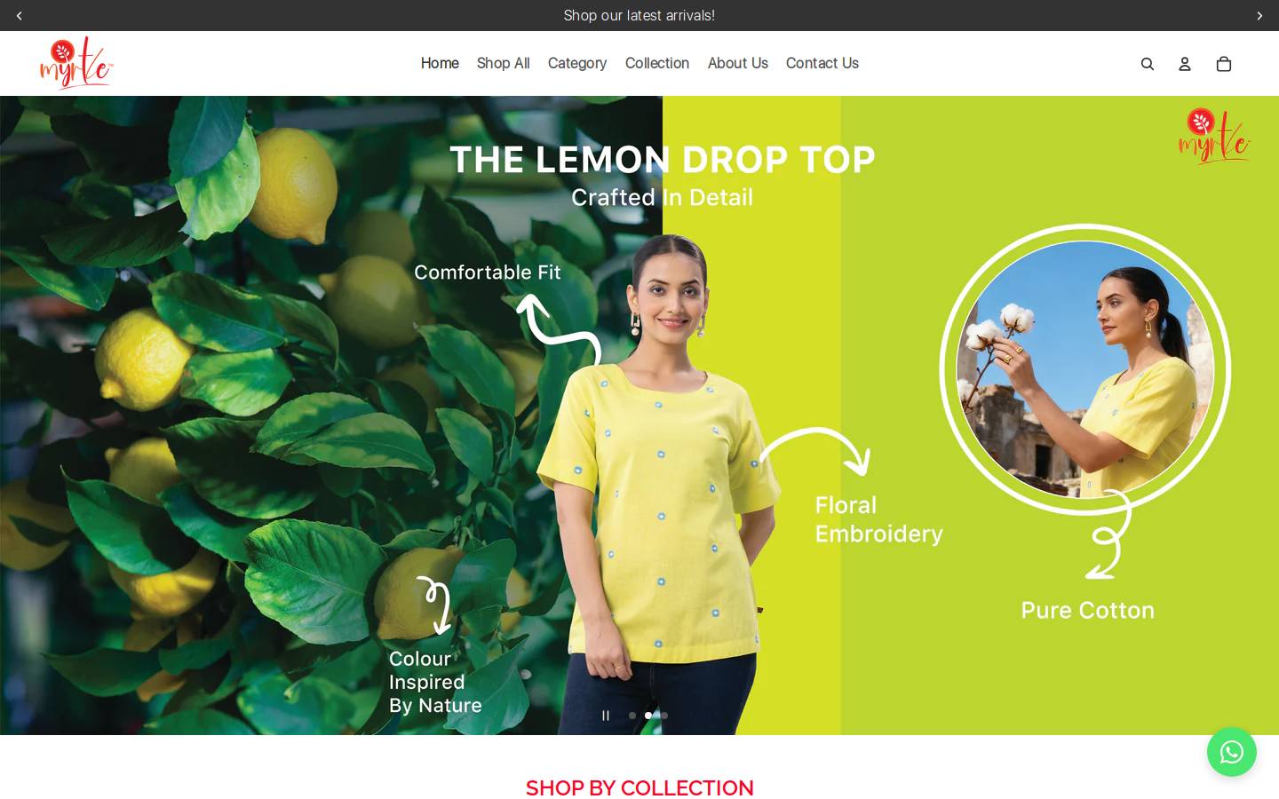 myrtle.net.in homepage screenshot
