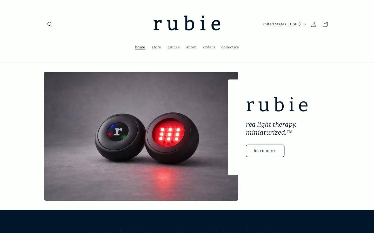 myrubie.com homepage screenshot