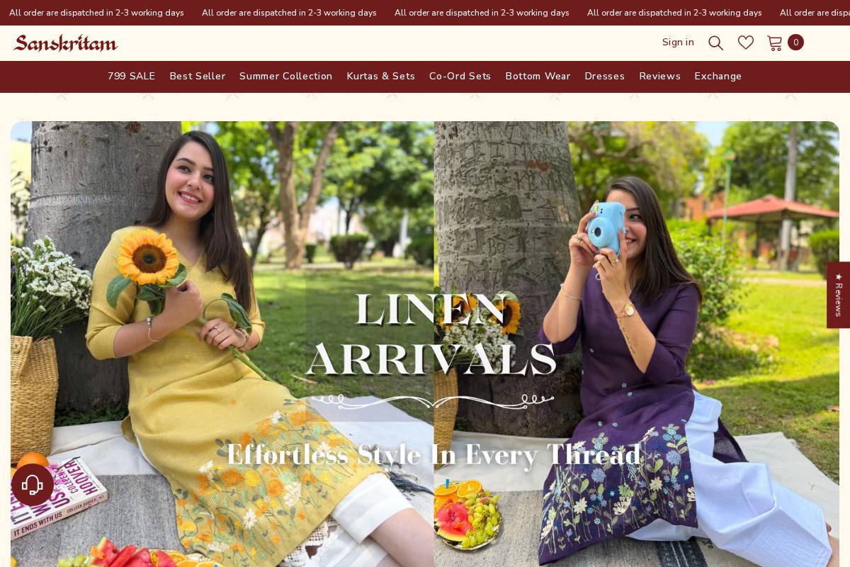 mysanskritam.com homepage screenshot