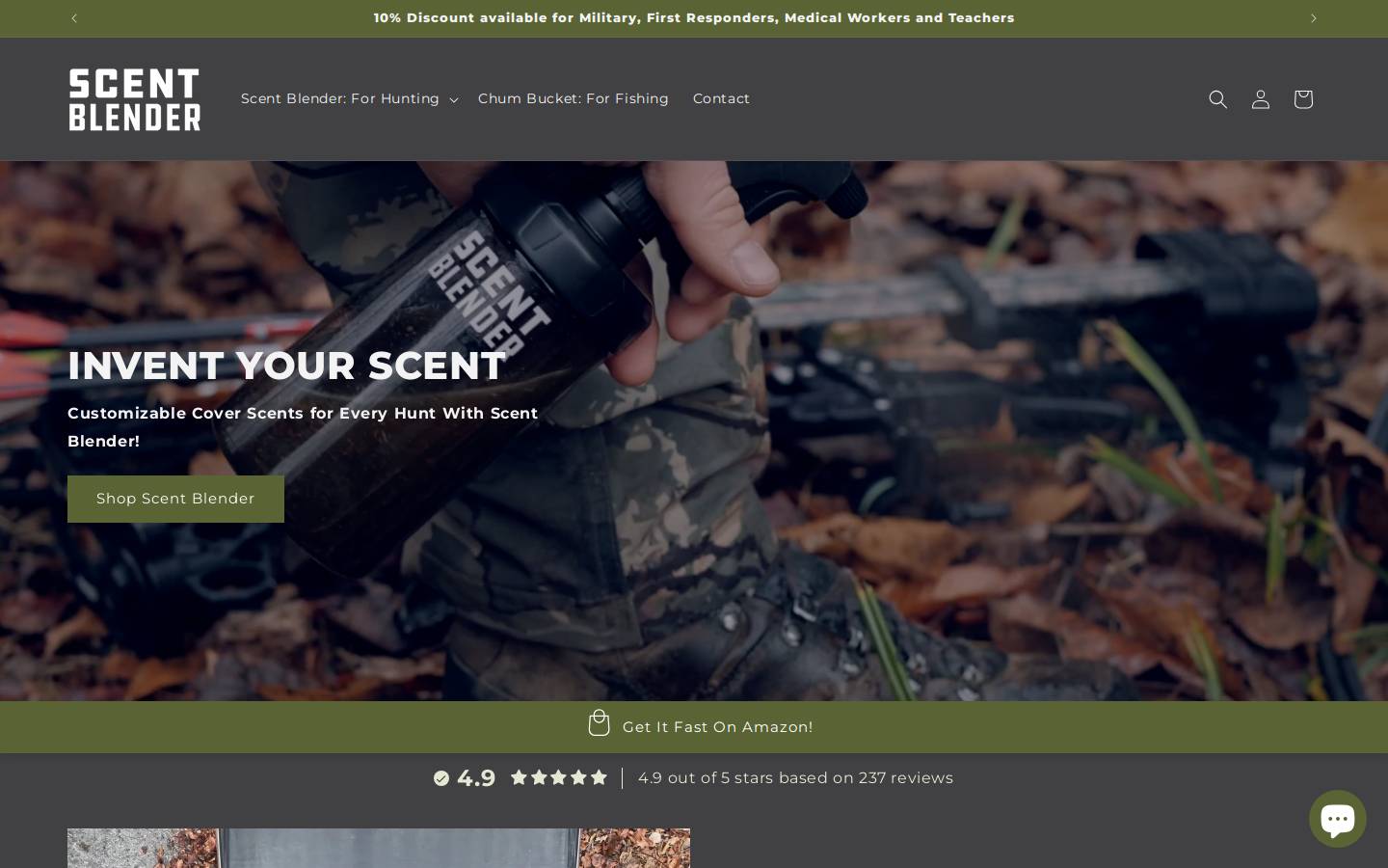 myscentblender.com homepage screenshot