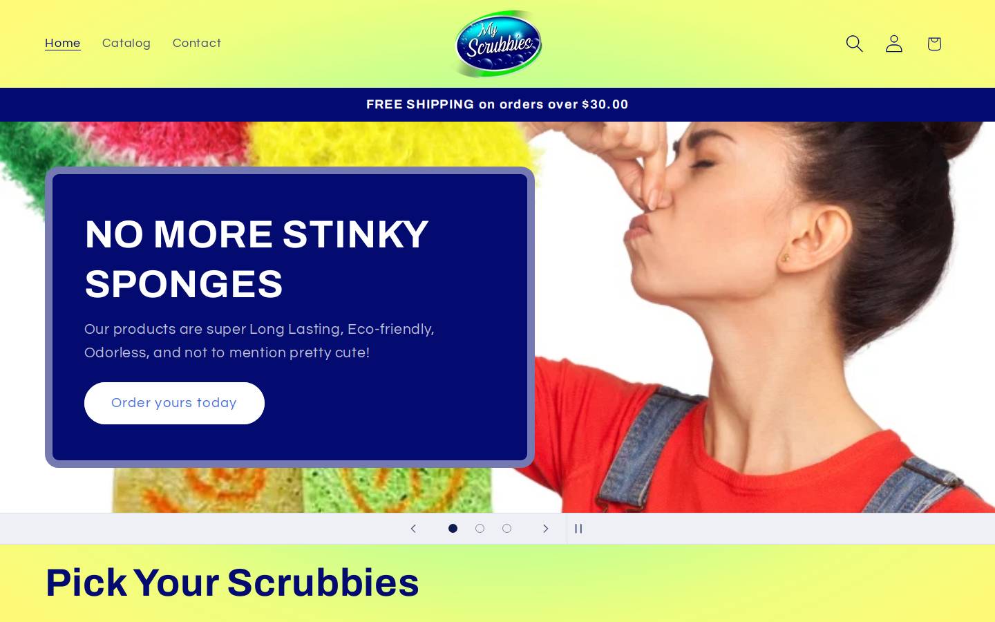 myscrubbies.com homepage screenshot