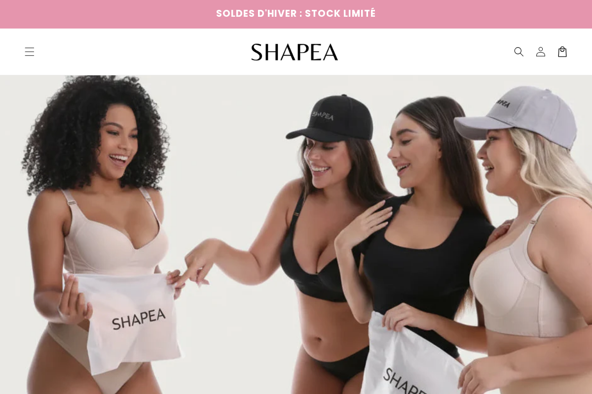 SHAPEA homepage screenshot