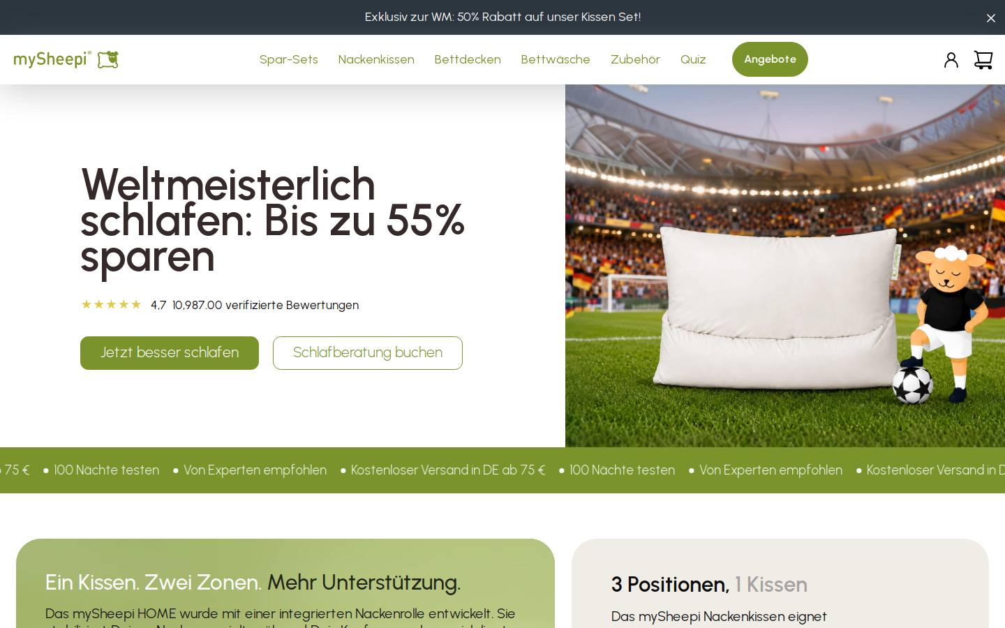 mySheepi homepage screenshot