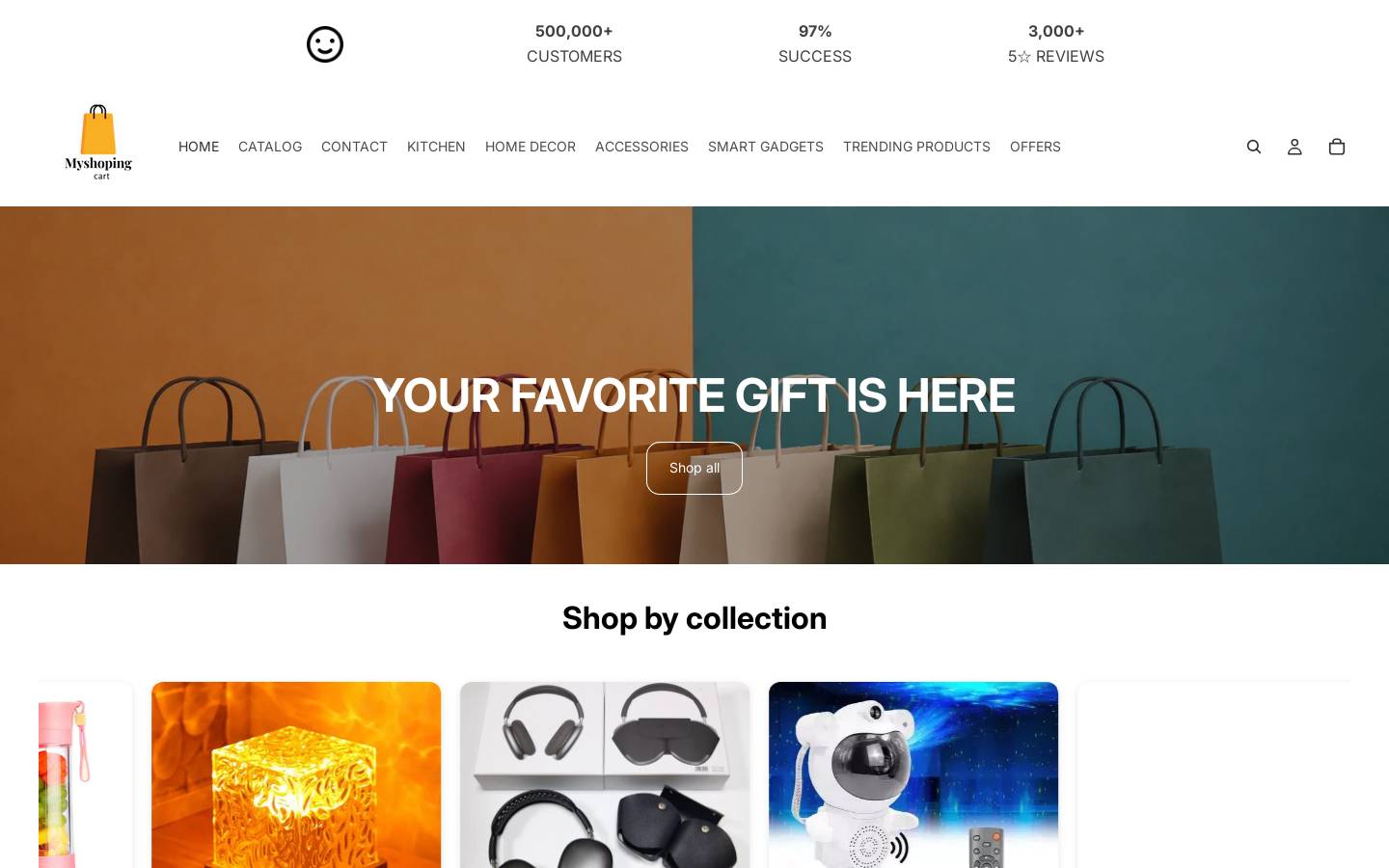 myshopingcart.com homepage screenshot