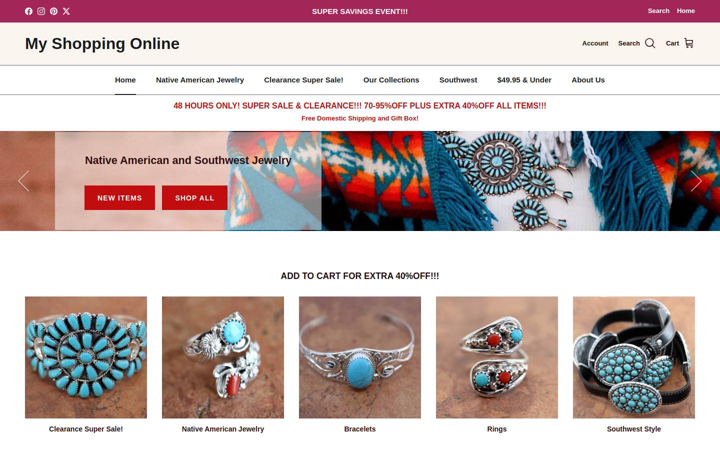 myshoppingonline.com homepage screenshot