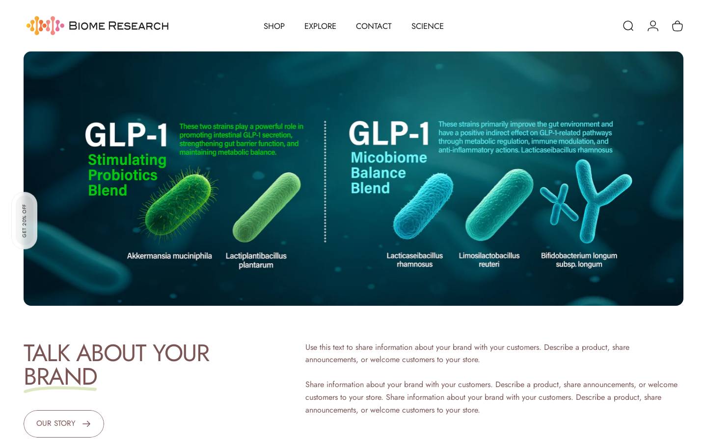myslimbiome.com homepage screenshot