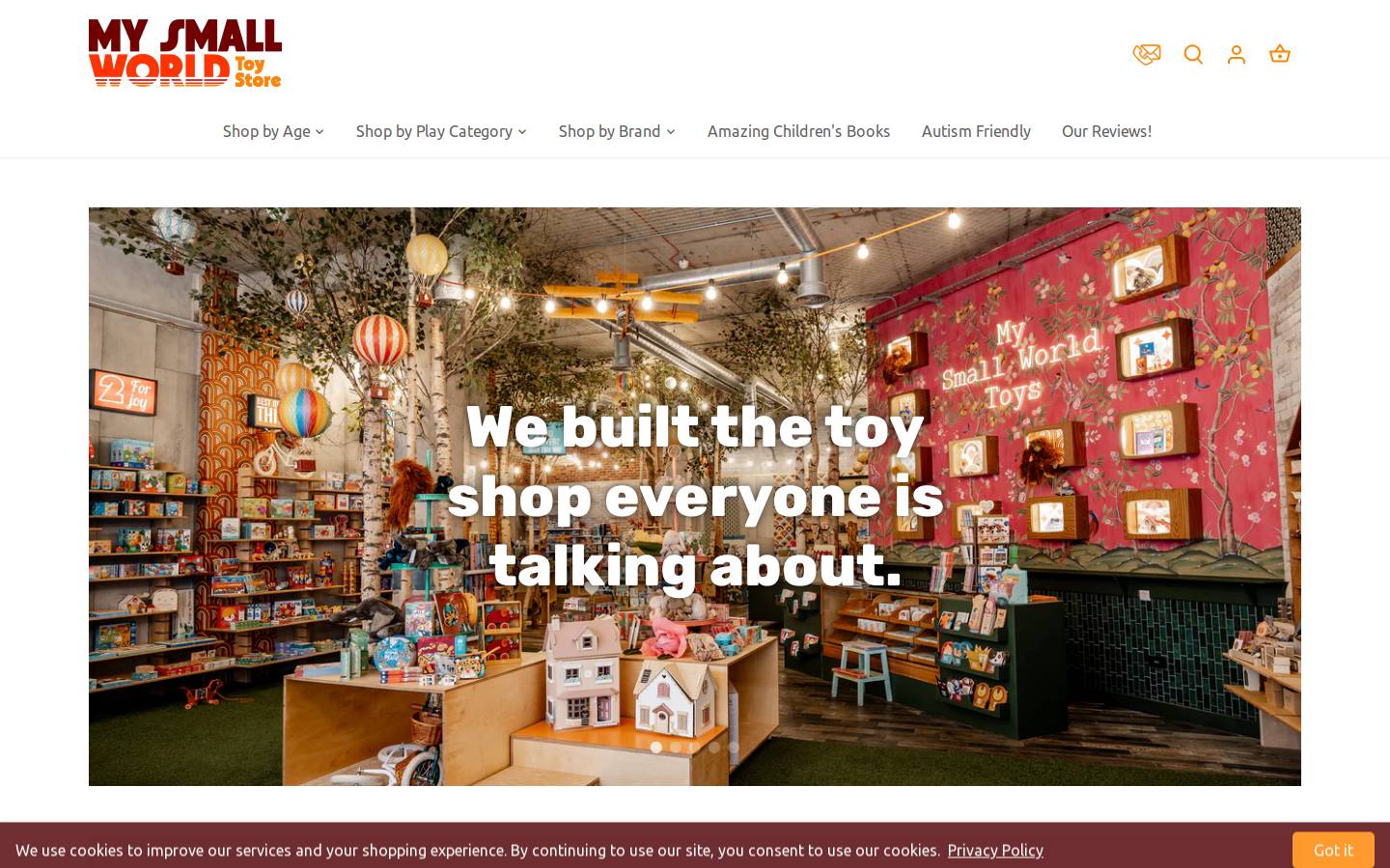 Mysmallworld homepage screenshot