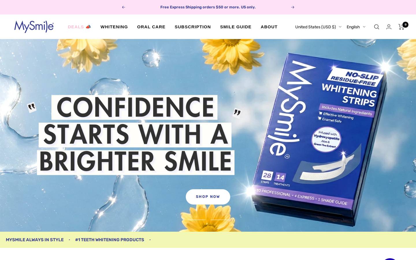 mysmilesteeth.com homepage screenshot
