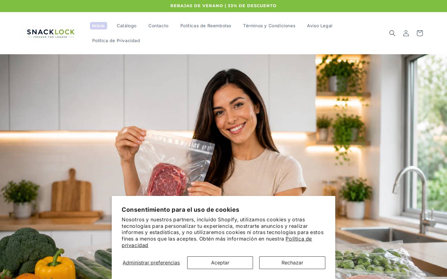 mysnacklock.store homepage screenshot