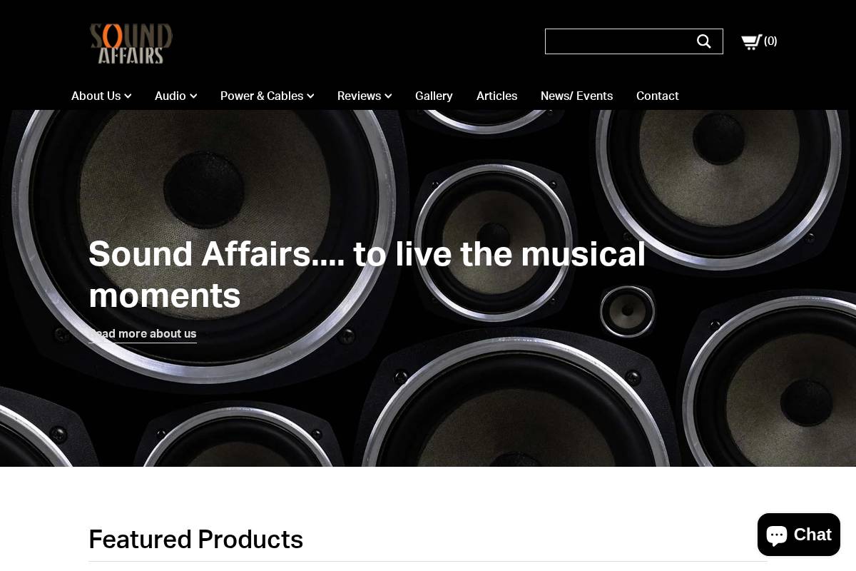 mysoundaffairs.com homepage screenshot