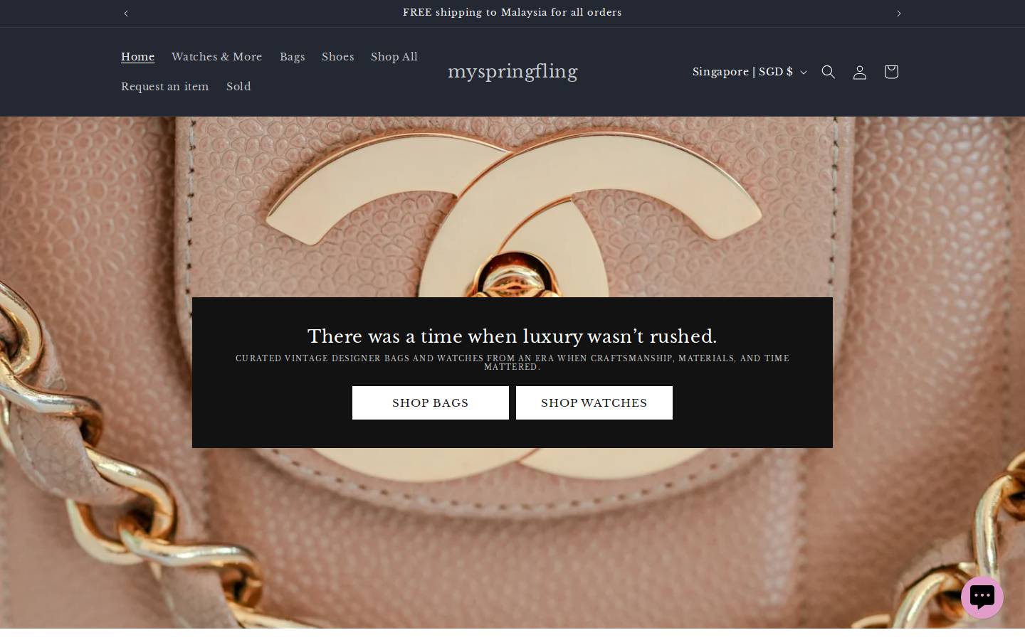 myspringfling.com homepage screenshot