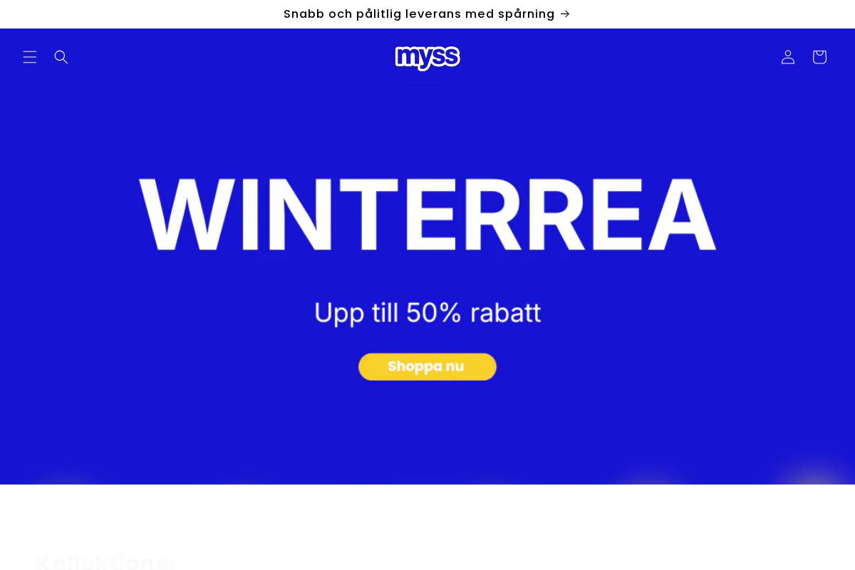 Myss homepage screenshot