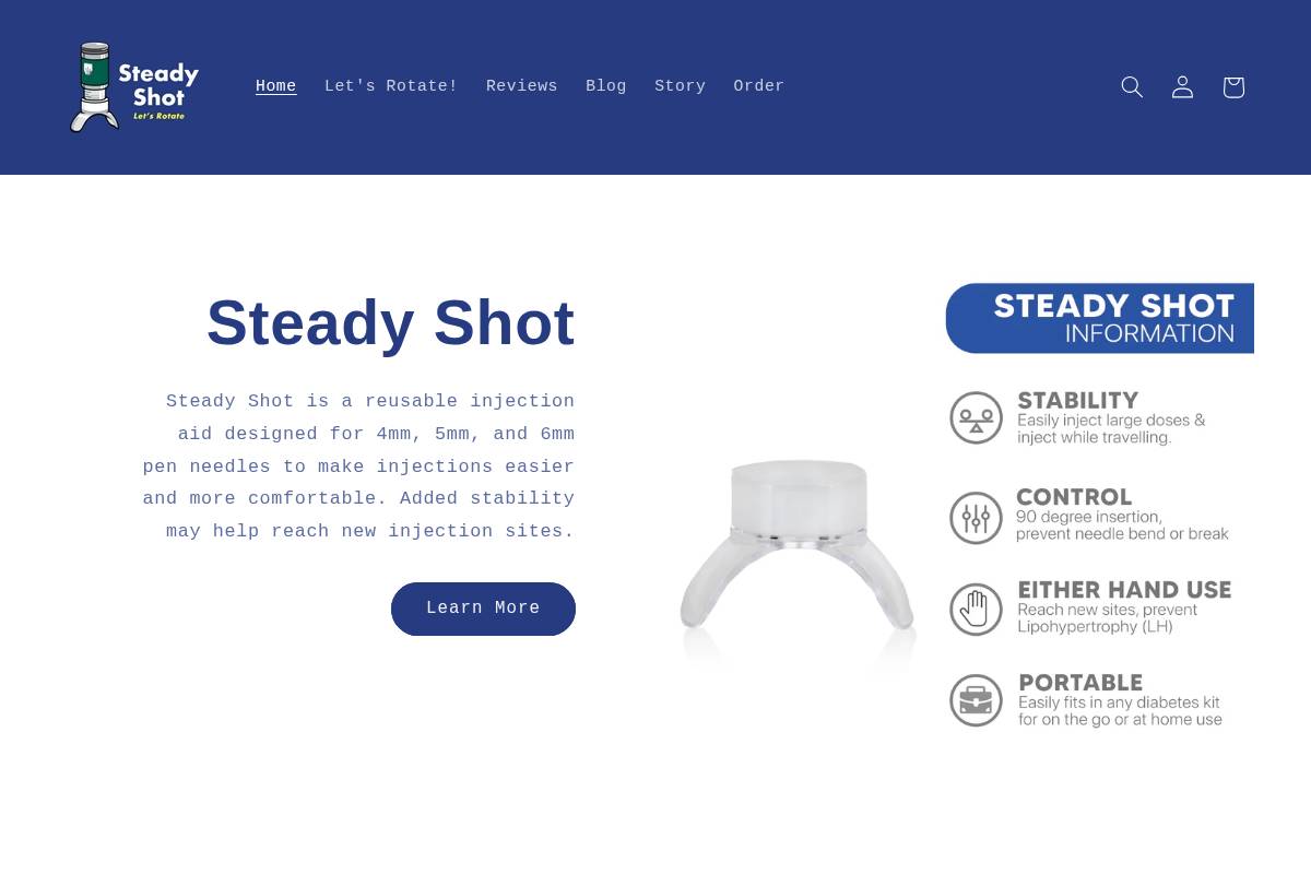 mysteadyshot.com homepage screenshot