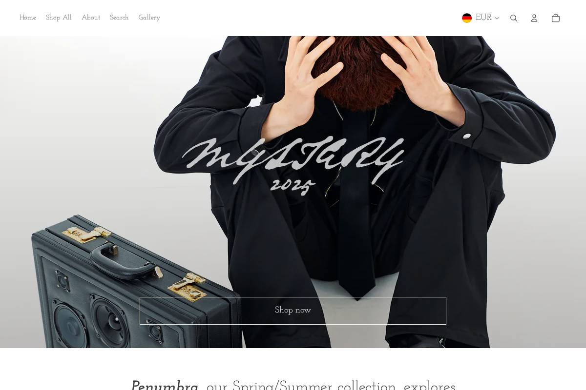 mystery.global homepage screenshot