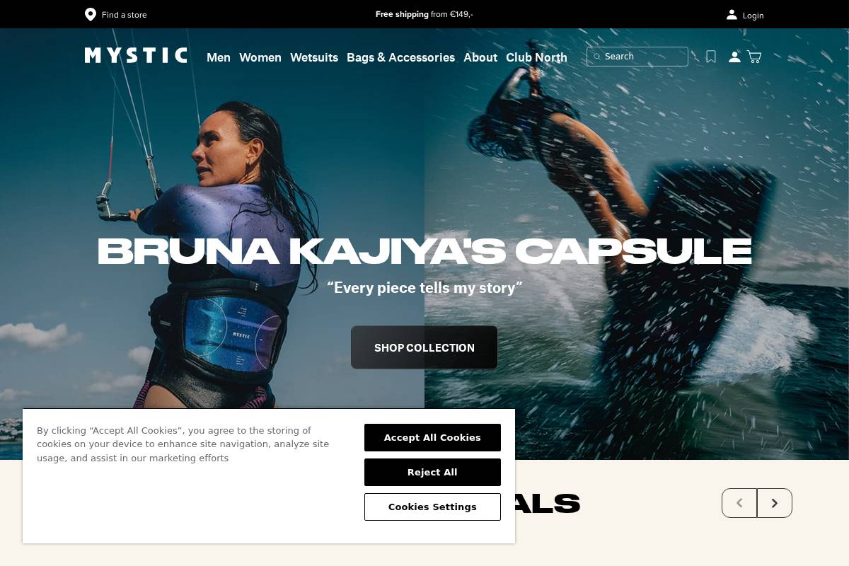 mysticboarding.com homepage screenshot