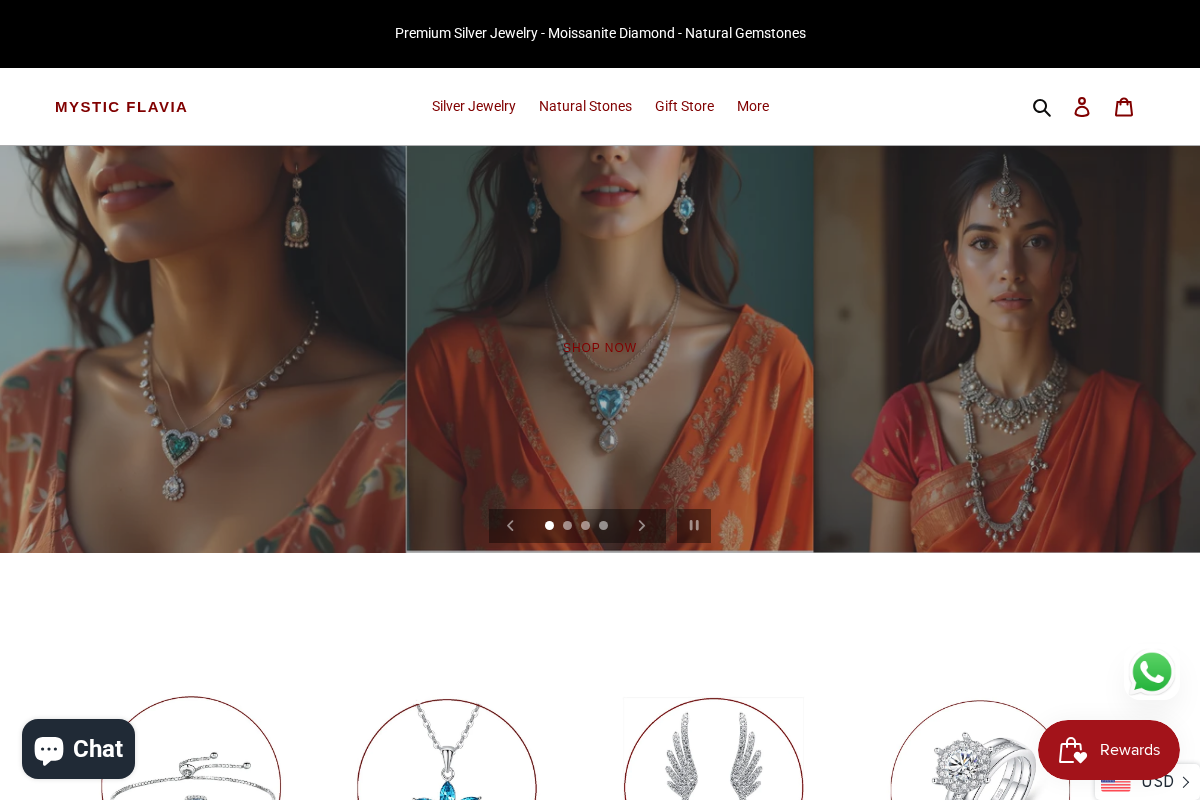 Mystic Flavia homepage screenshot