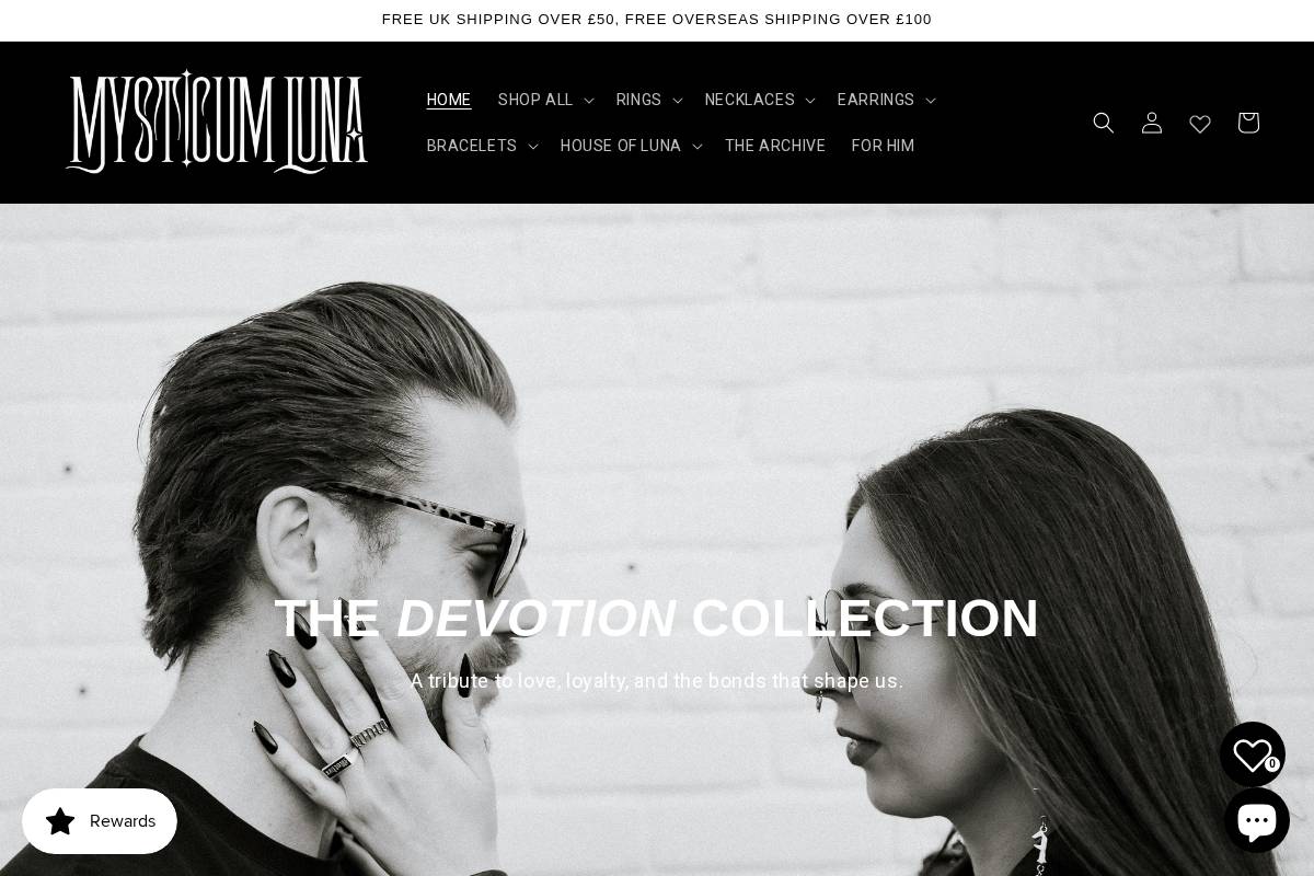 Mysticum Luna homepage screenshot